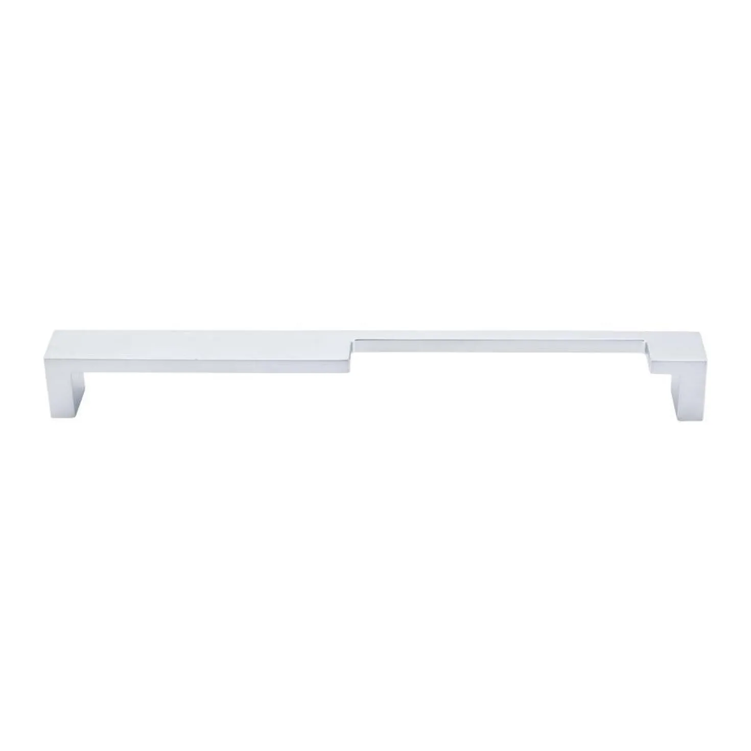 Top Knobs Modern Metro Notch Pull B in Aluminum