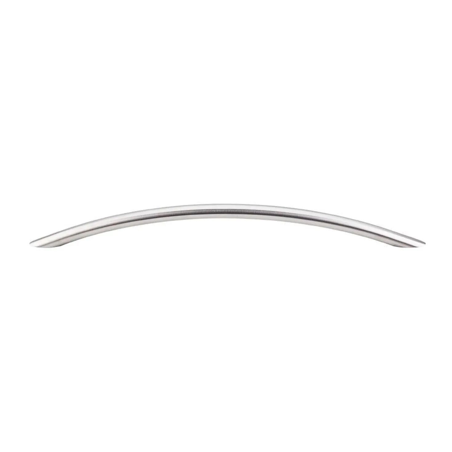Top Knobs Solid Bowed Bar Pull in Brushed Stainless Steel