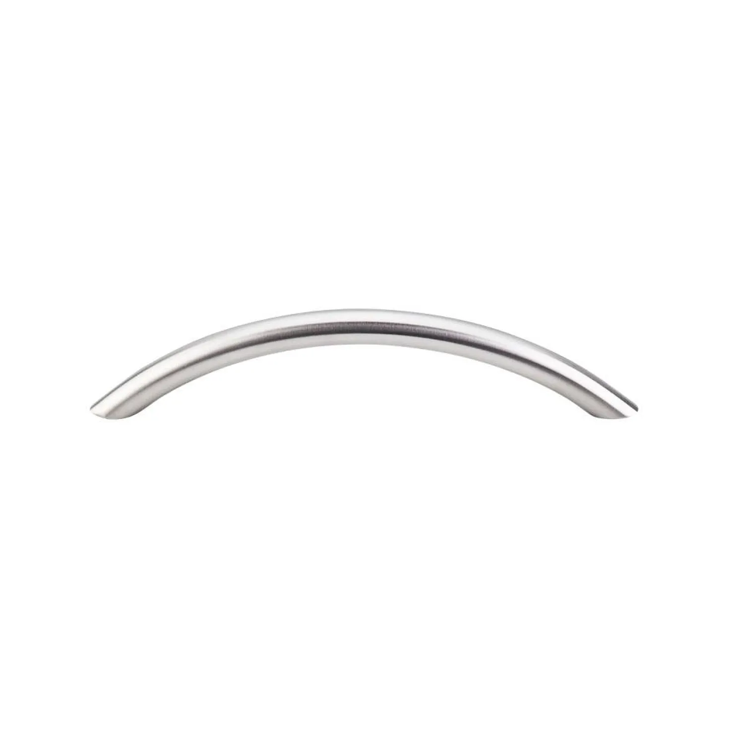 Top Knobs Solid Bowed Bar Pull in Brushed Stainless Steel