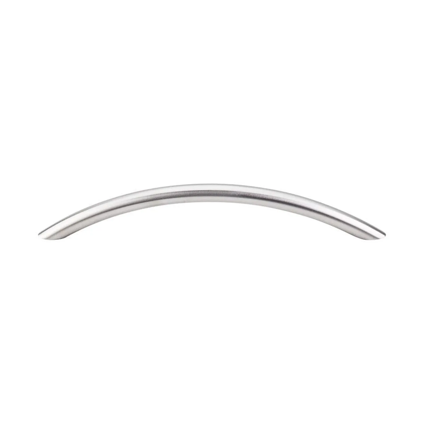 Top Knobs Solid Bowed Bar Pull in Brushed Stainless Steel