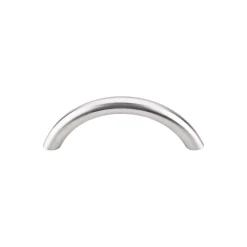 Top Knobs Solid Bowed Bar Pull in Brushed Stainless Steel