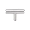 Top Knobs Solid T-Handle in Brushed Stainless Steel
