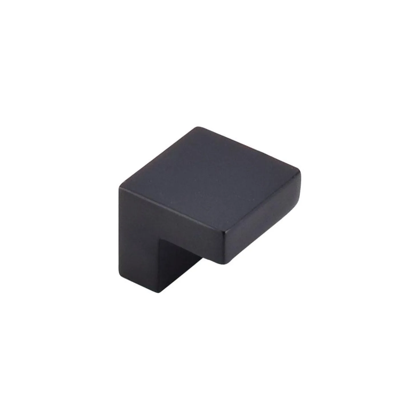 Top Knobs Square Knob in Flat Black