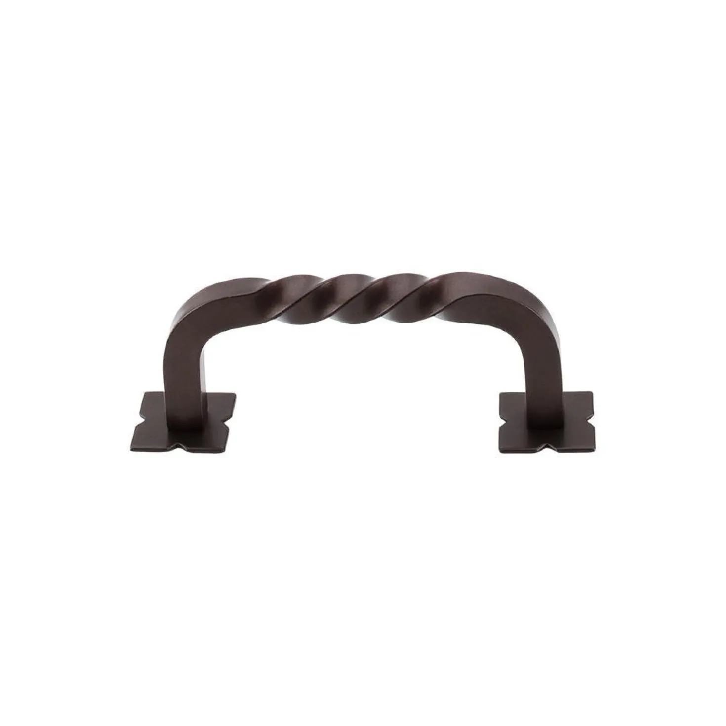 Top Knobs Square Twist D Pull with Backplates