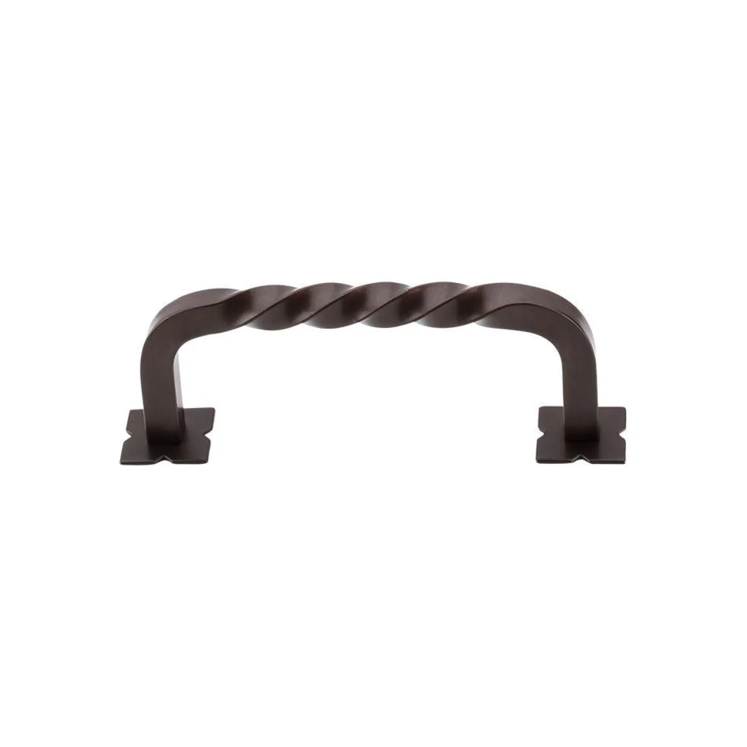 Top Knobs Square Twist D Pull with Backplates