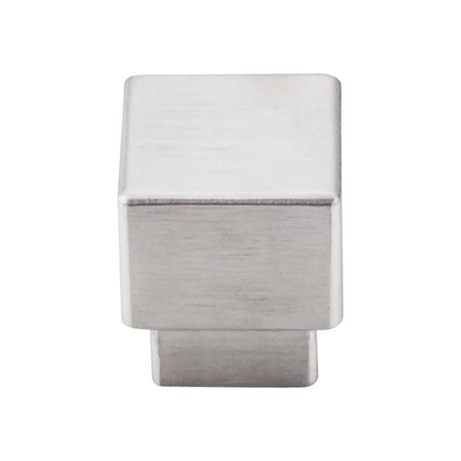 Top Knobs Tapered Medium Square Knob in Brushed Stainless Steel