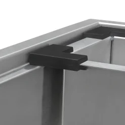 Top Mount 25x22 Ruvati Workstation Kitchen Sink With Accessories