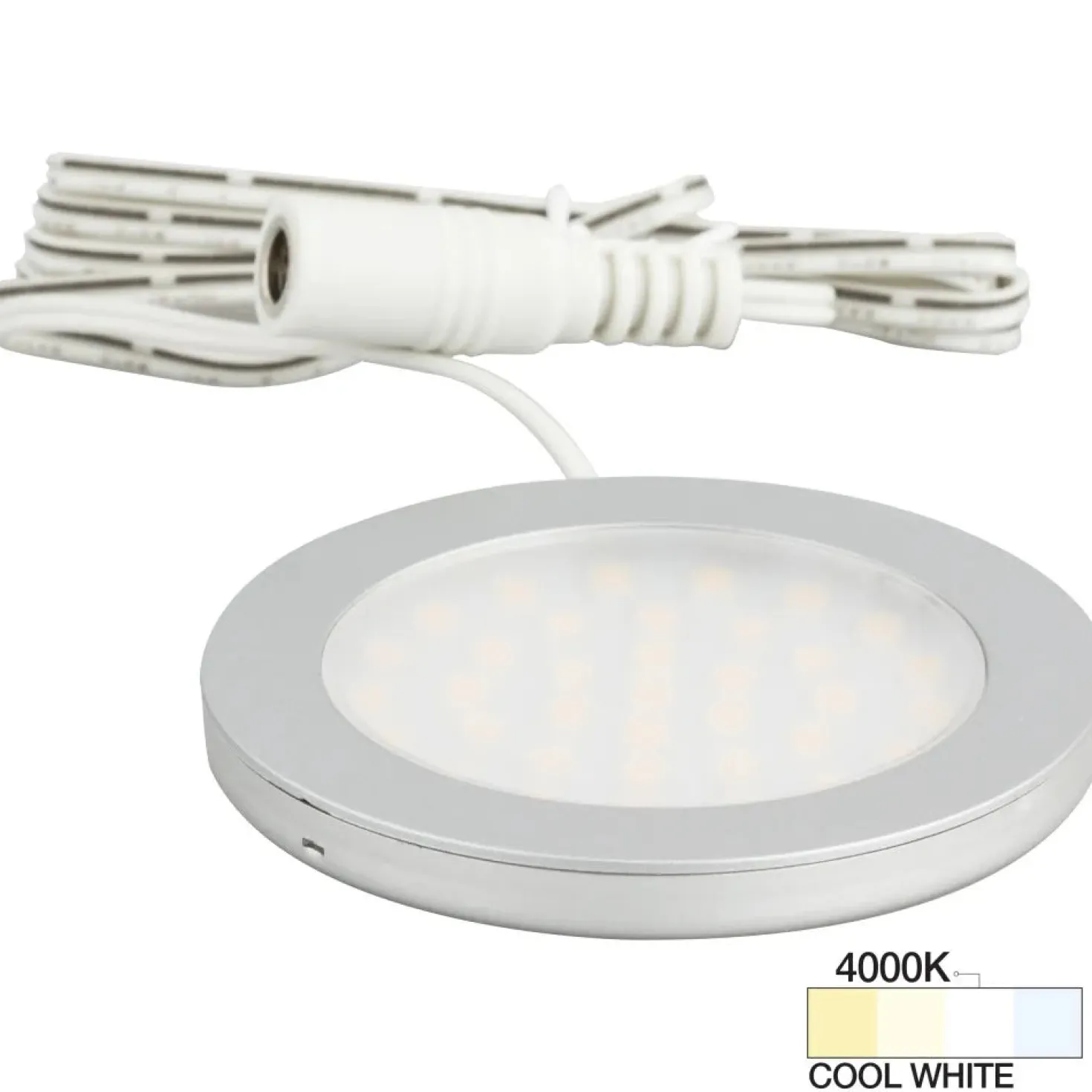 Ultra-Thin LED Puck Light for Cabinetry and Workspaces