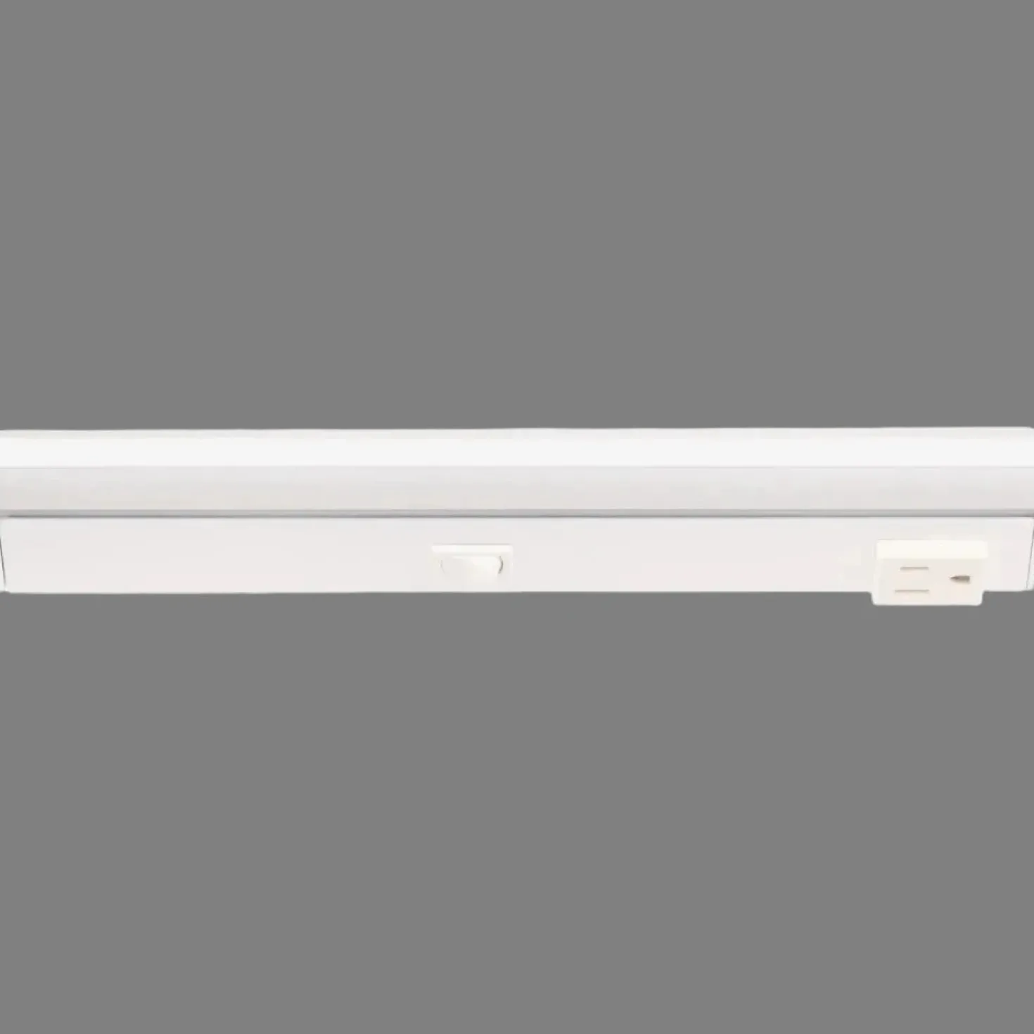 Under Cabinet Power Strip with High-Output LED Light in White