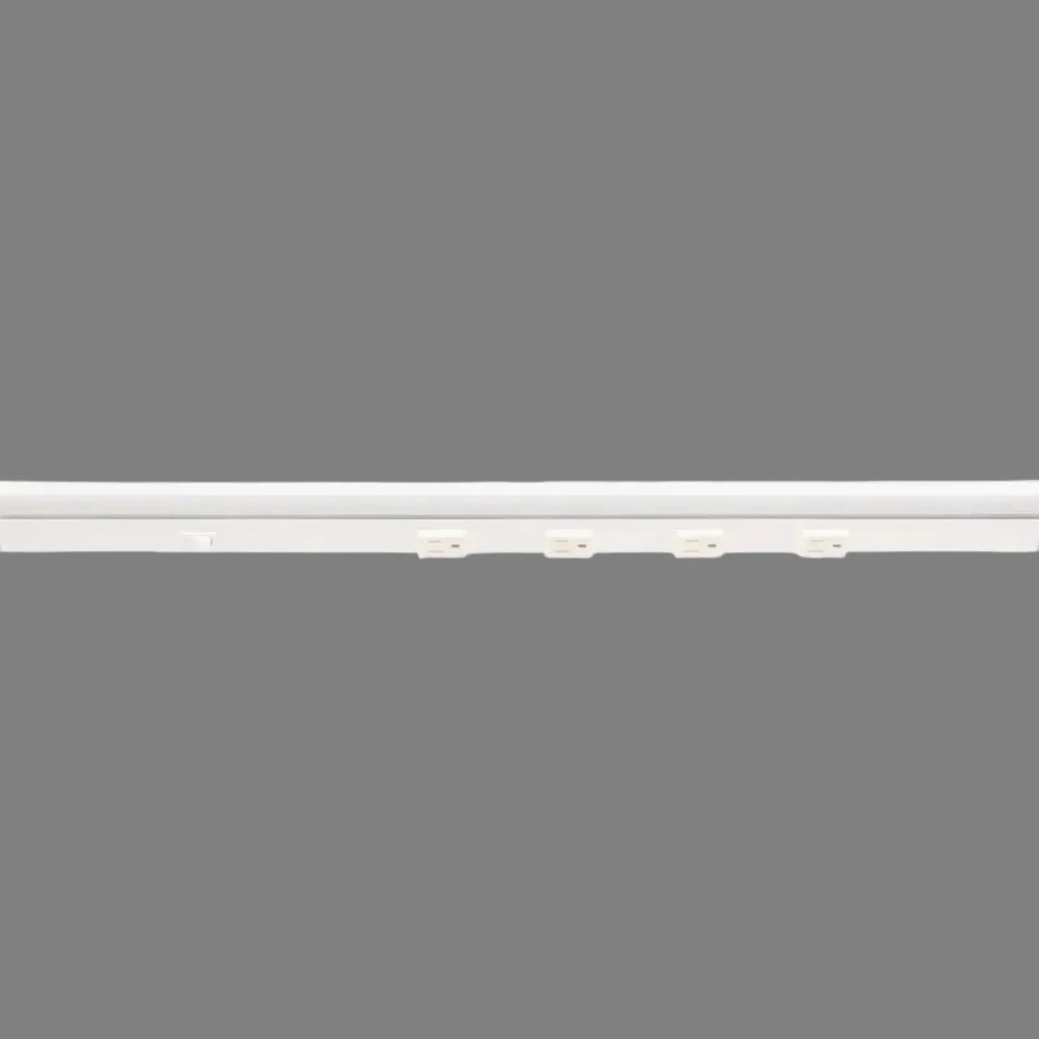 Under Cabinet Power Strip with High-Output LED Light in White