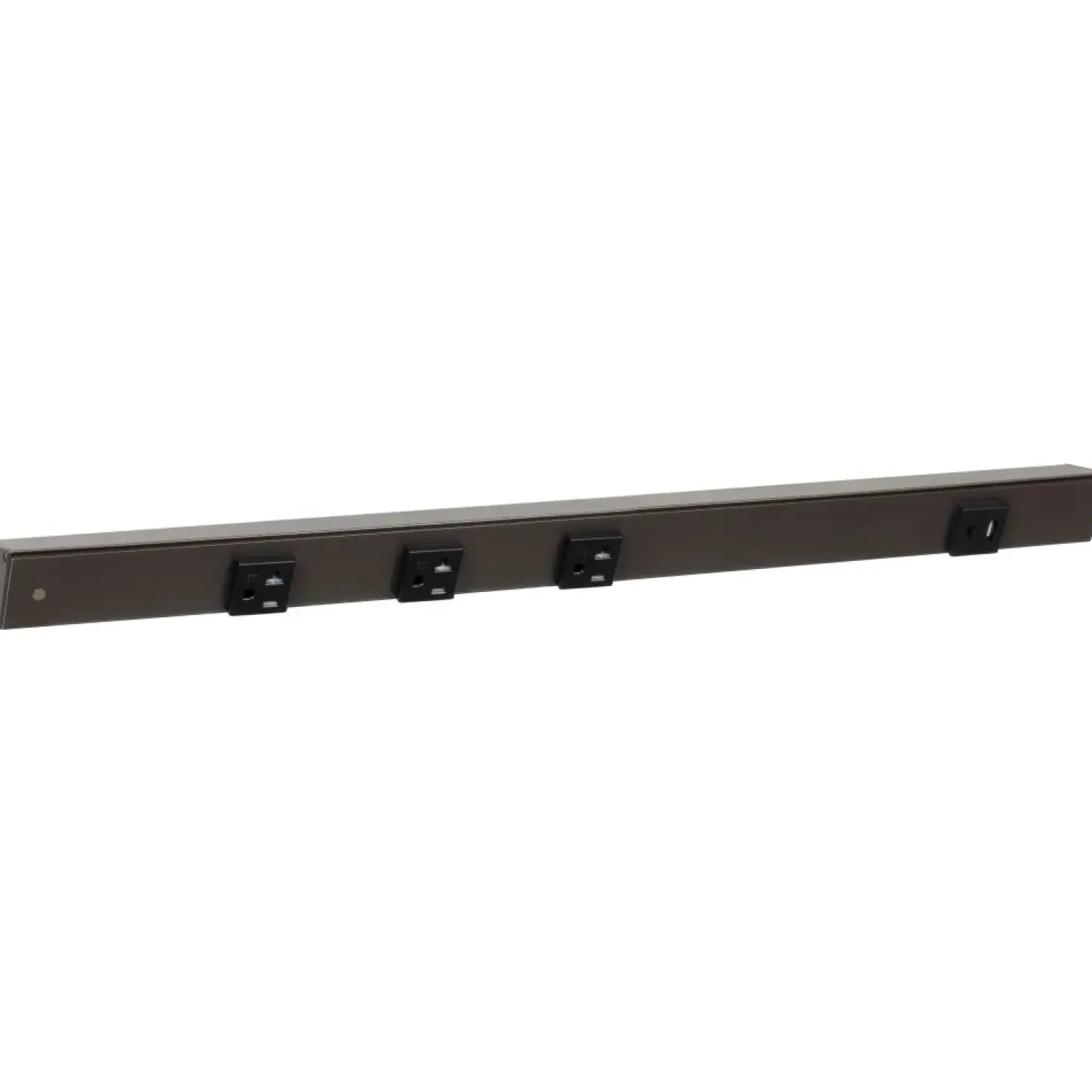 Under Cabinet Power Strip with USB Port & Outlets | Bronze Finish