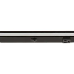 Under Cabinet Power Strip with High-Output LED Light in Black