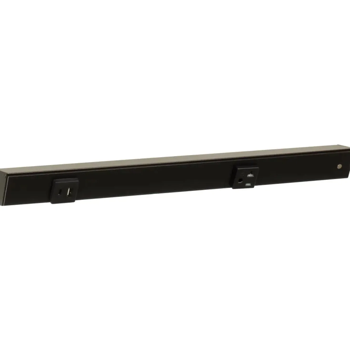 Under Cabinet Power Strip with USB Port & Outlets | Black Finish