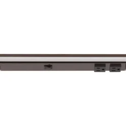 Under Cabinet Power Strip with High-Output LED Light in Bronze