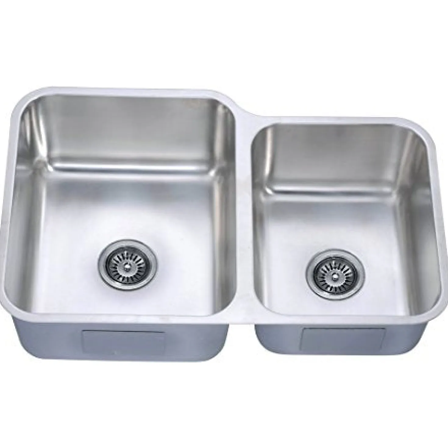 32" Undermount Double Bowl 60/40 16 Gauge Stainless Steel Kitchen Sink