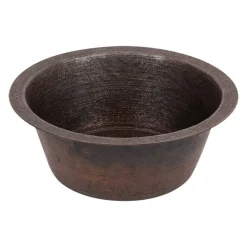 14" Undermount Round Terra Firma Thick Copper Prep Sink