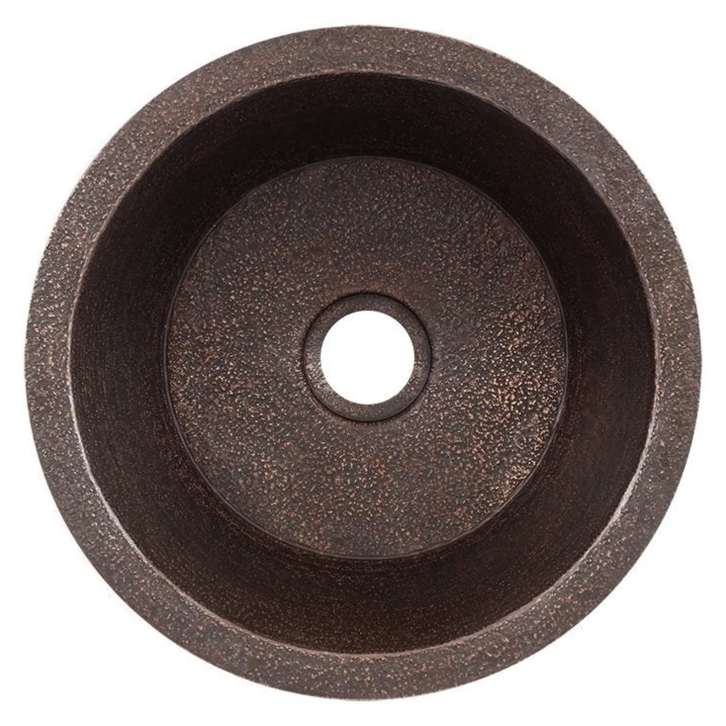 14" Undermount Round Terra Firma Thick Copper Prep Sink