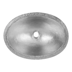 Undermount 19" x 14" Terra Firma 10 Gauge Thick Nickel Plated Bathroom Sink
