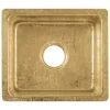 Undermount 16" x 14" Terra Firma Thick Polished Brass Prep Sink