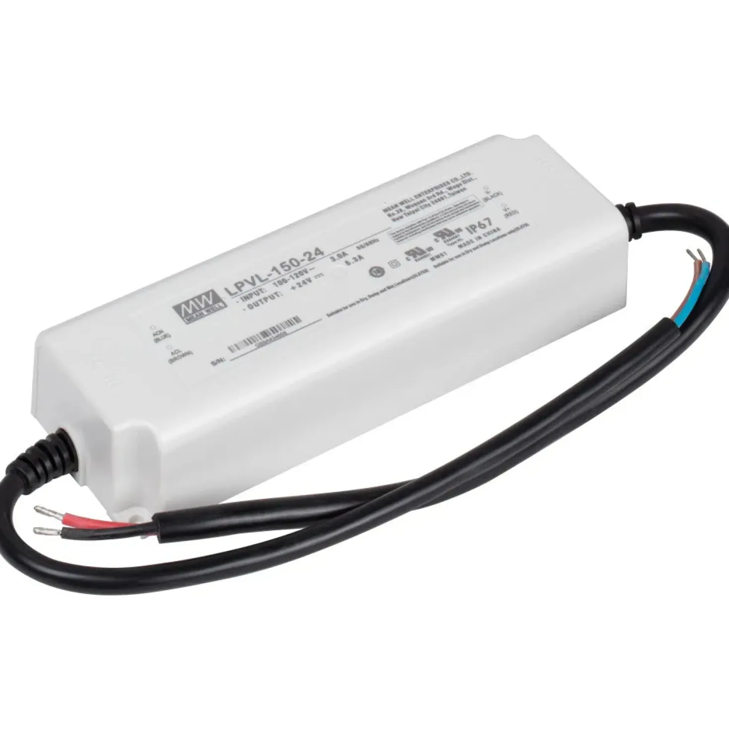 24V Hardwired IP67 Waterproof Power Supply