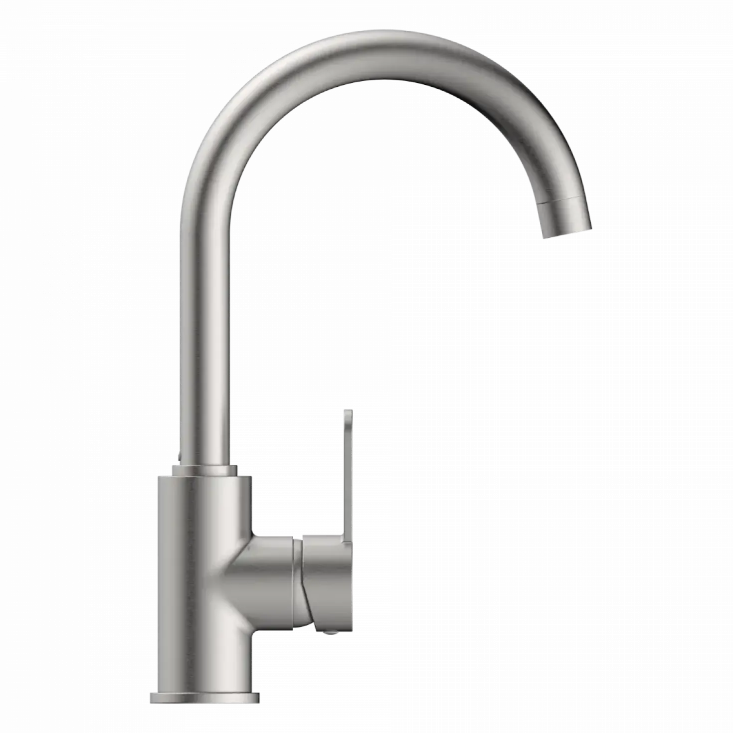 Wasserwerk Curved Bar Faucet in Brushed Nickel
