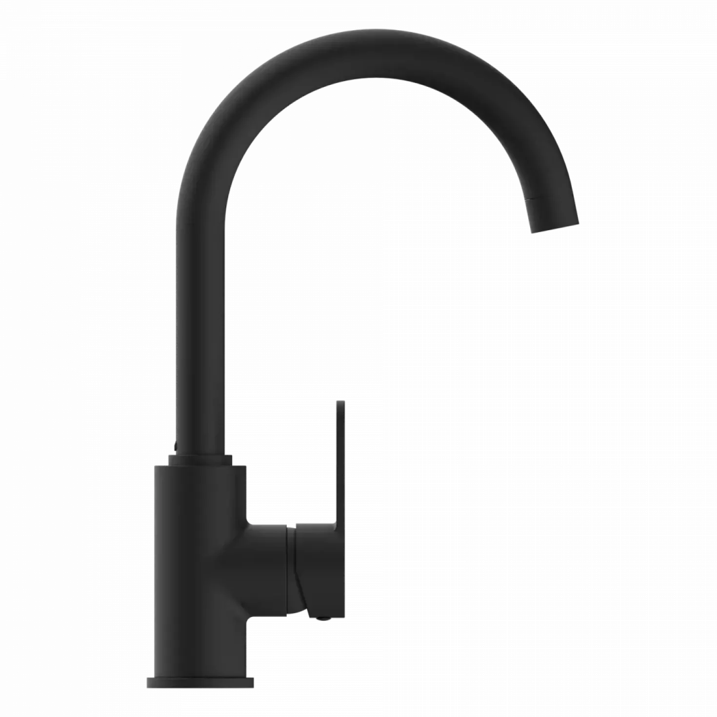 Wasserwerk Curved Bar Faucet in Matte Black