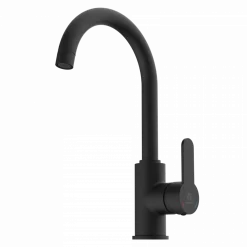 Wasserwerk Curved Bar Faucet in Matte Black
