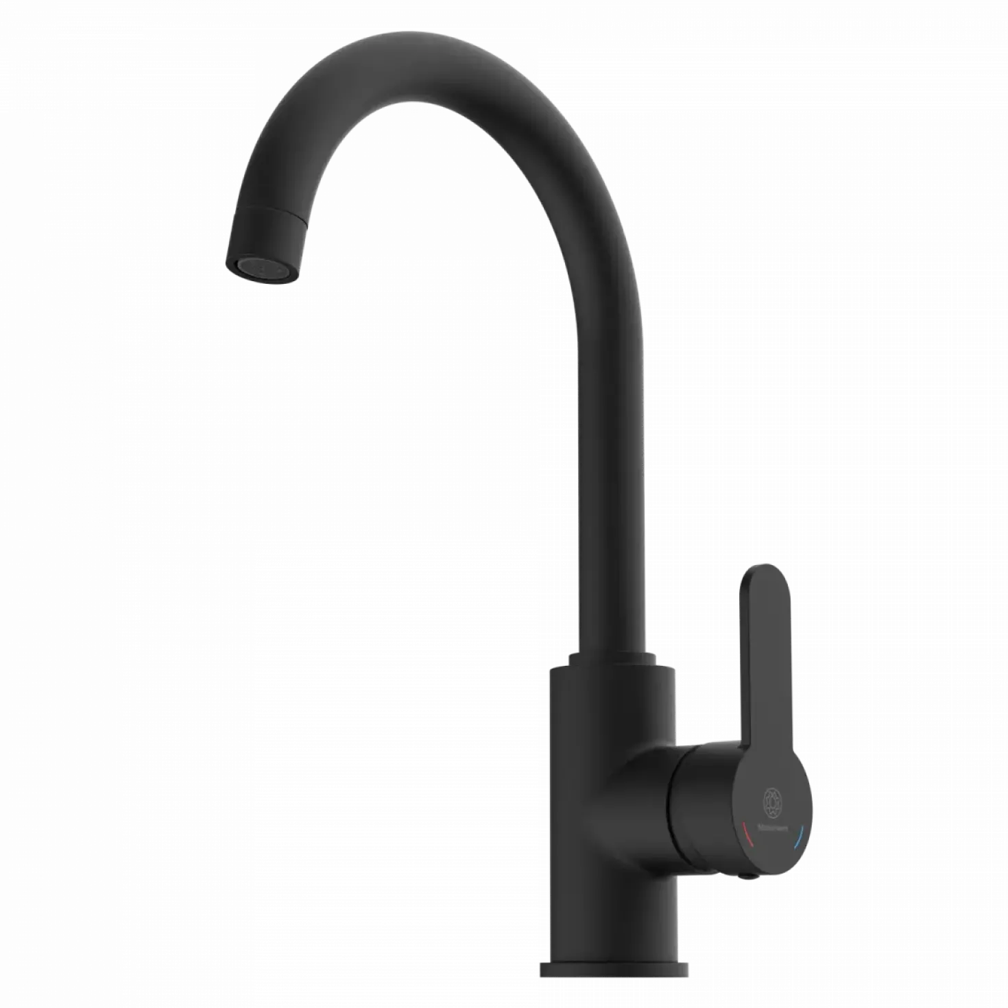 Wasserwerk Curved Bar Faucet in Matte Black