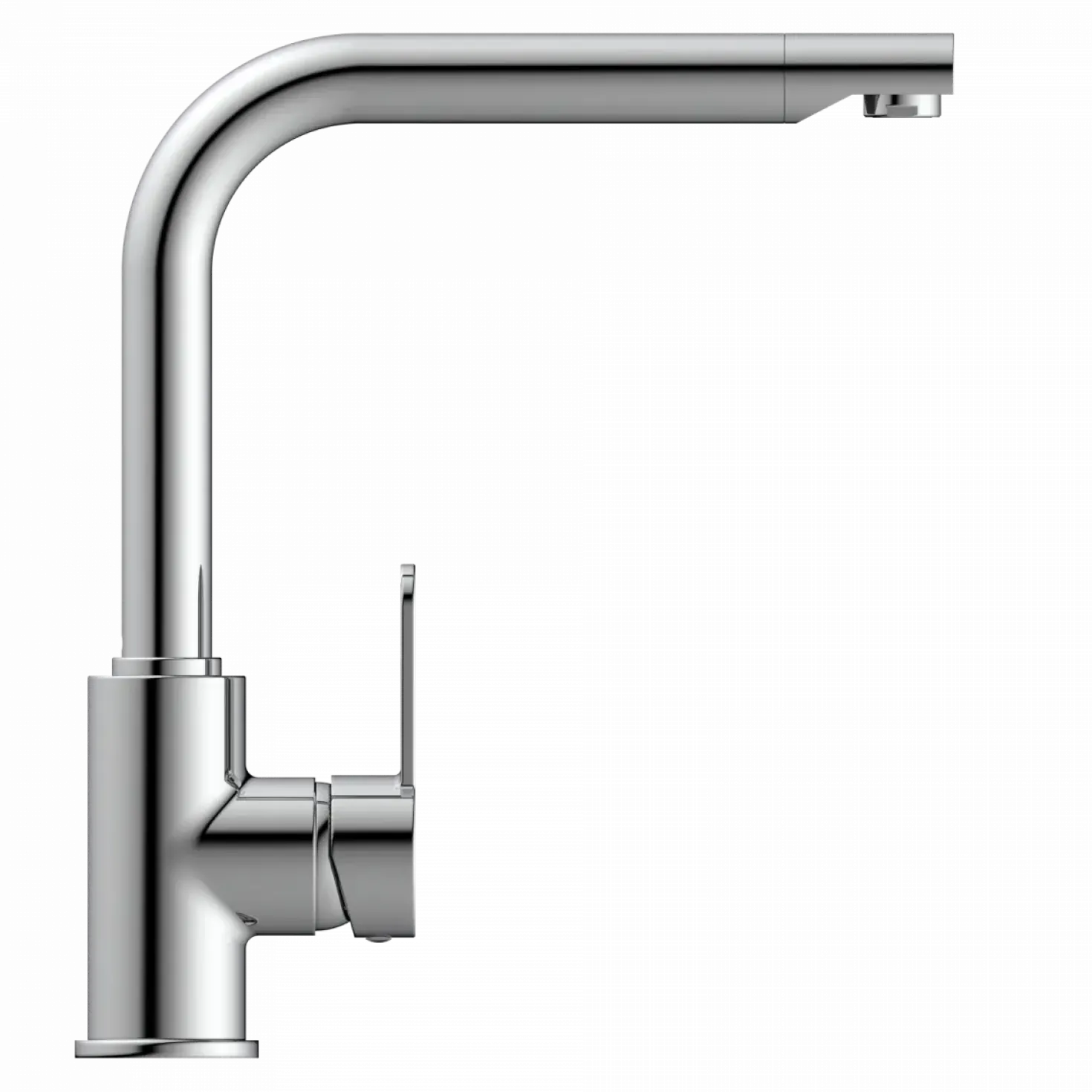 Wasserwerk Felis Single Hole Straight Kitchen Faucet in Chrome
