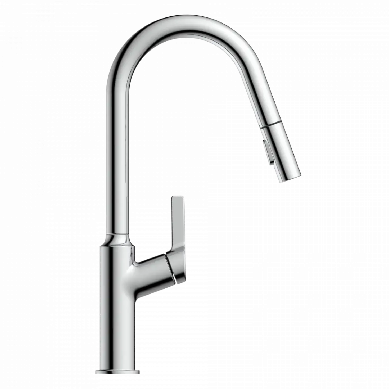 Wasserwerk Kitchen Faucet with Curved Spout in Chrome