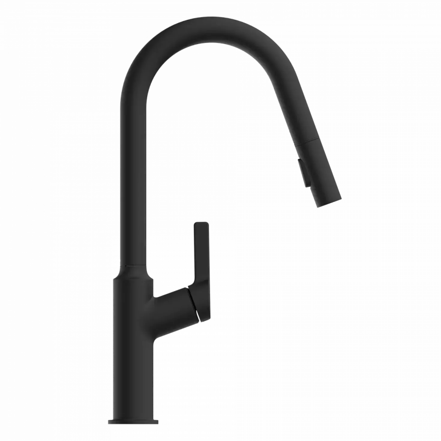 Wasserwerk Kitchen Faucet with Curved Spout in Matte Black