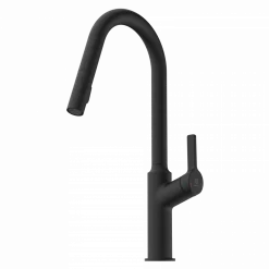 Wasserwerk Kitchen Faucet with Curved Spout in Matte Black