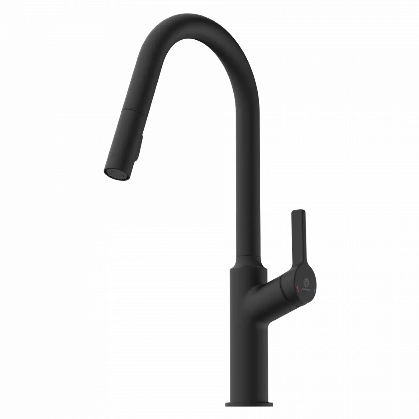 Wasserwerk Kitchen Faucet with Curved Spout in Matte Black