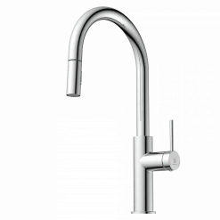 Wasserwerk Kitchen Faucet with Arch Pull-Down Spout in Chrome