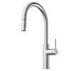 Wasserwerk Kitchen Faucet with Arch Pull-Down Spout in Brushed Nickel