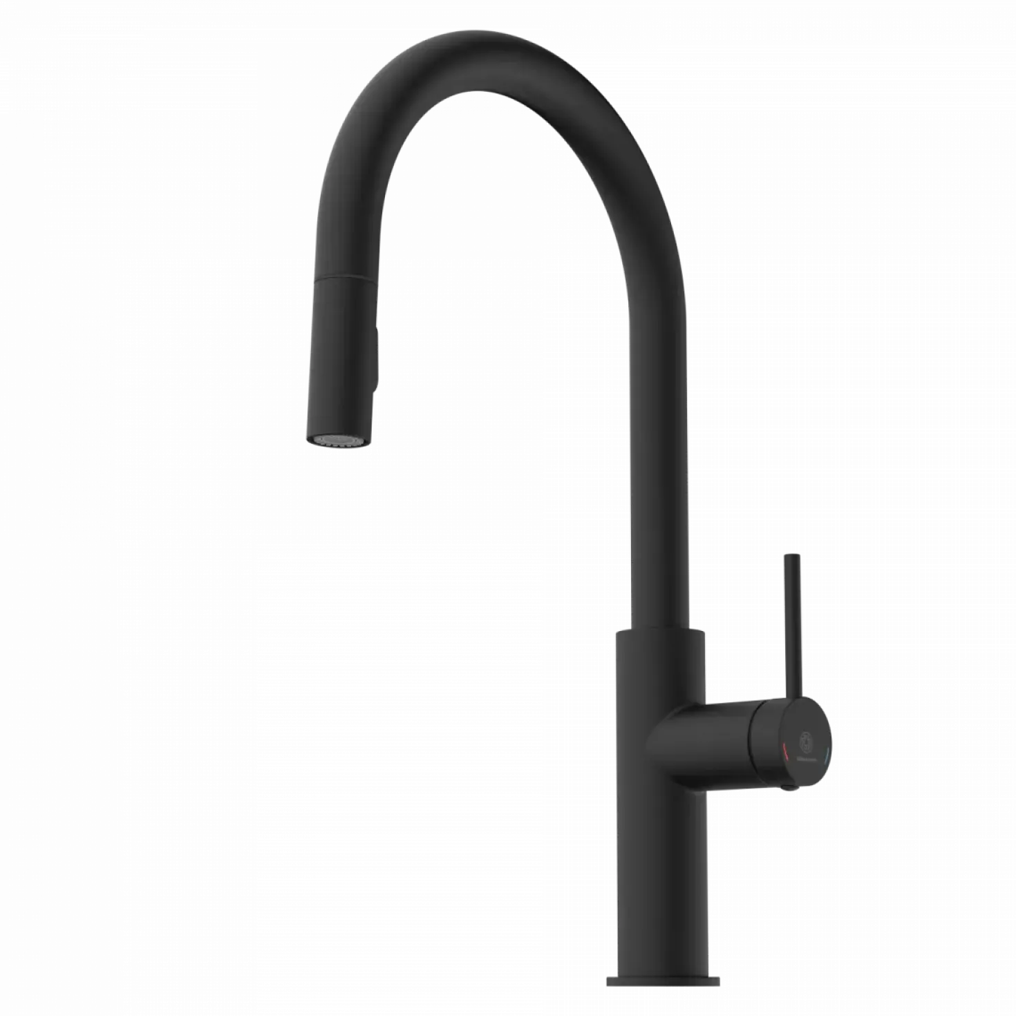 Wasserwerk Kitchen Faucet with Arch Pull-Down Spout in Matte Black