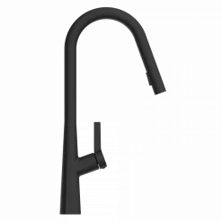 Wasserwerk Kitchen Faucet with Curved Spout in Matte Black