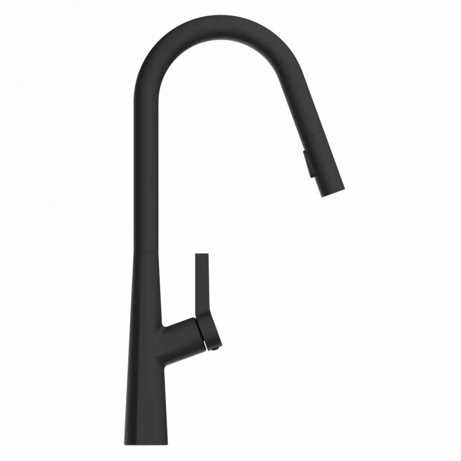Wasserwerk Kitchen Faucet with Curved Spout in Matte Black
