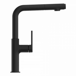 Wasserwerk Kitchen Faucet with Straight Pull-Out Spout in Matte Black