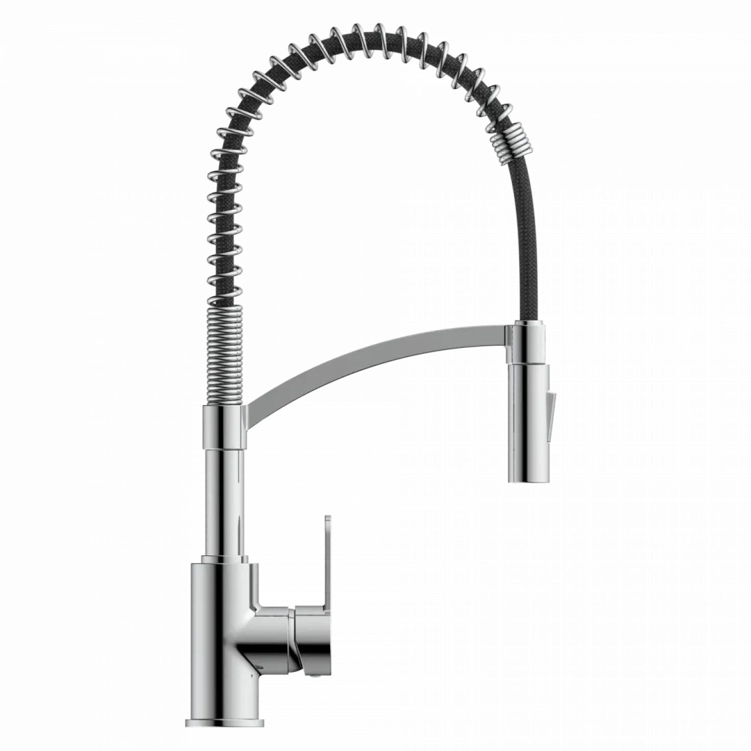 Wasserwerk Single Hole Pull Down Kitchen Faucet in Chrome