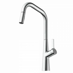 Wasserwerk Single Hole Pull Down Kitchen Faucet in Chrome