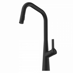 Wasserwerk Single Hole Pull Down Kitchen Faucet in Matte Black