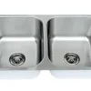 Wells Sinkware 33" 18-Gauge Undermount 50/50 Double Bowl Stainless Steel Kitchen Sink