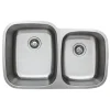 Wells Sinkware 32" 16-Gauge Undermount Double Bowl Stainless Steel Kitchen Sink