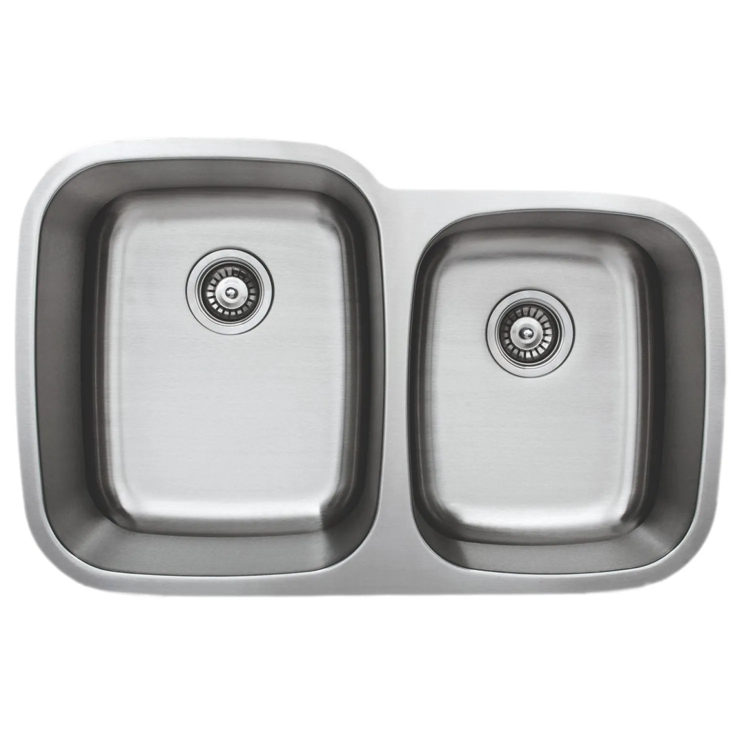 Wells Sinkware 32" 16-Gauge Undermount Double Bowl Stainless Steel Kitchen Sink
