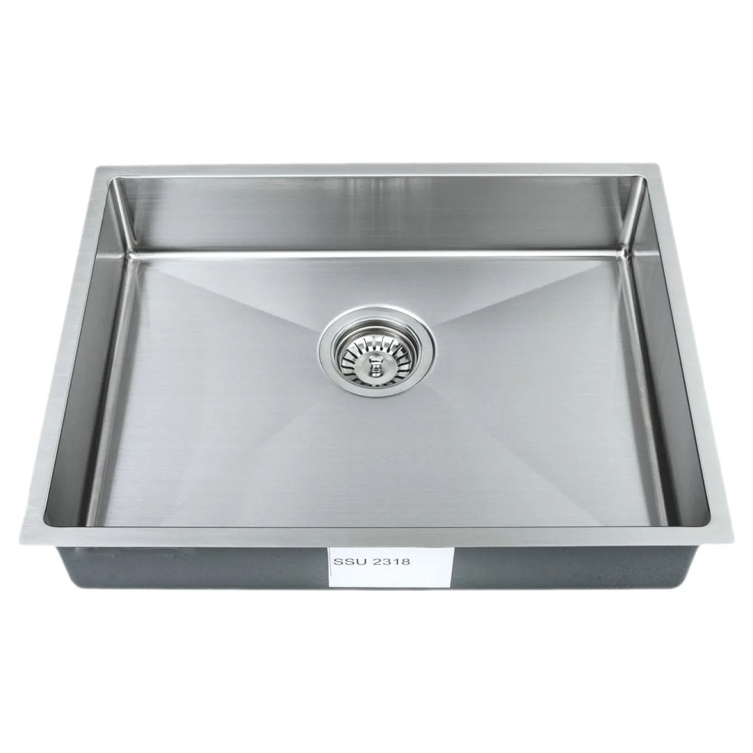 Wells Sinkware Handcrafted 23" 18-Gauge Undermount Single Bowl ADA Compliant Stainless Steel Kitchen Sink