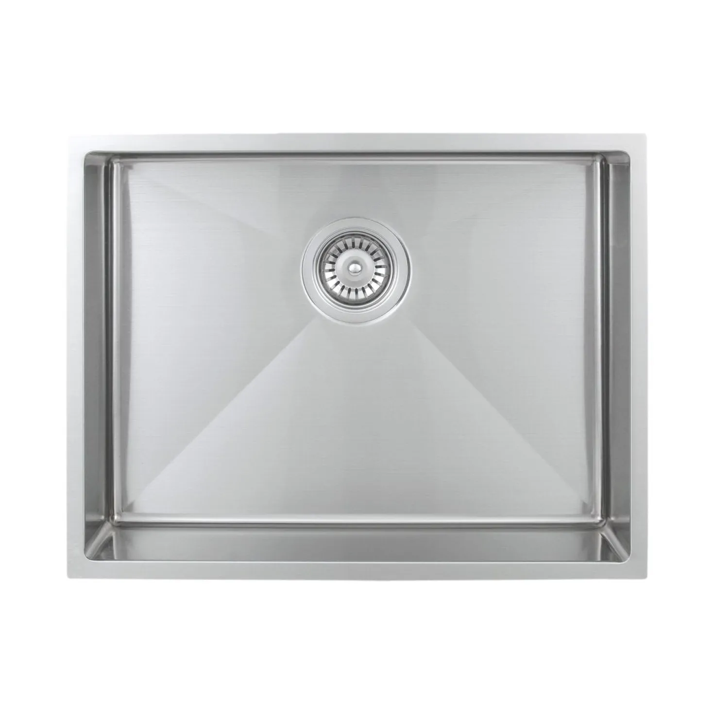Wells Sinkware Handcrafted 23" 18-Gauge Undermount Single Bowl ADA Compliant Stainless Steel Kitchen Sink with Strainer
