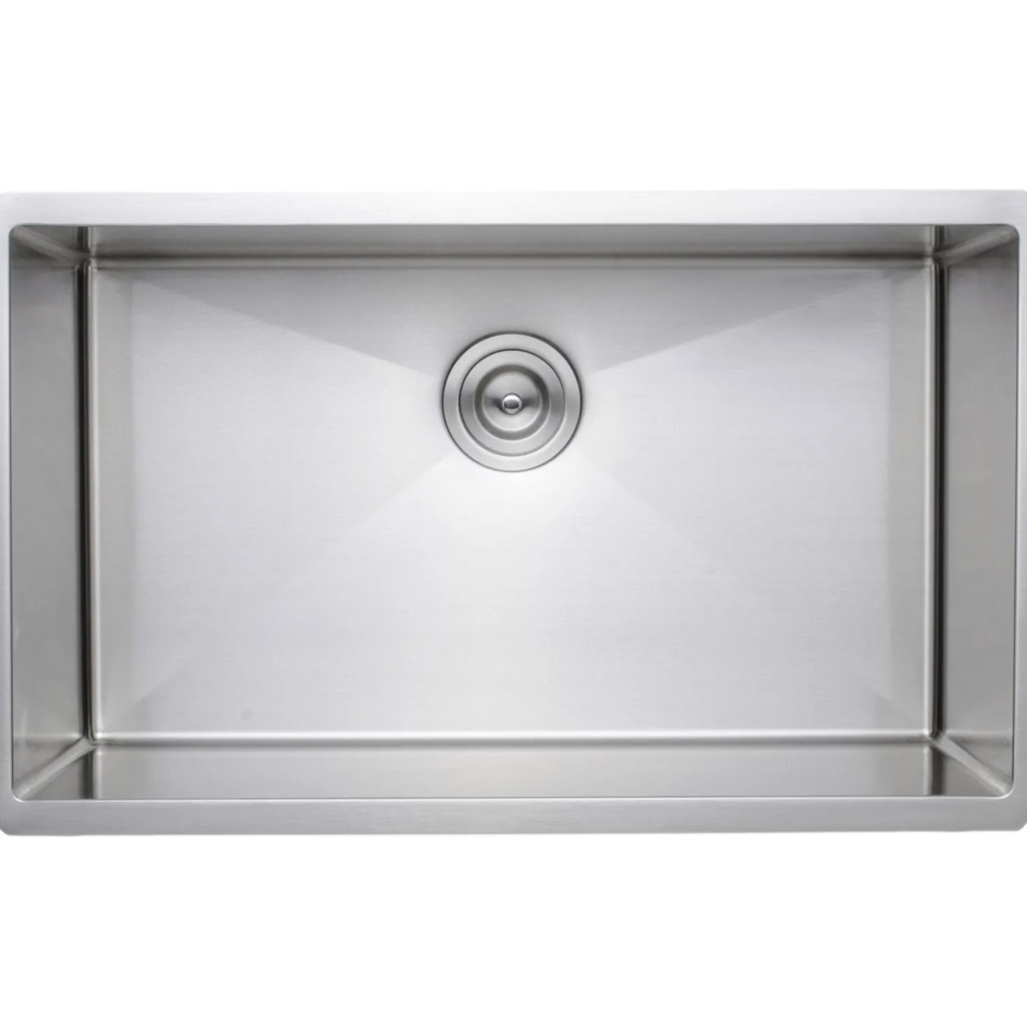 Wells Sinkware Handcrafted 30" 16-Gauge Undermount Single Bowl Stainless Steel Kitchen Sink