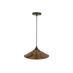 13" Wide Copper Pendant Light