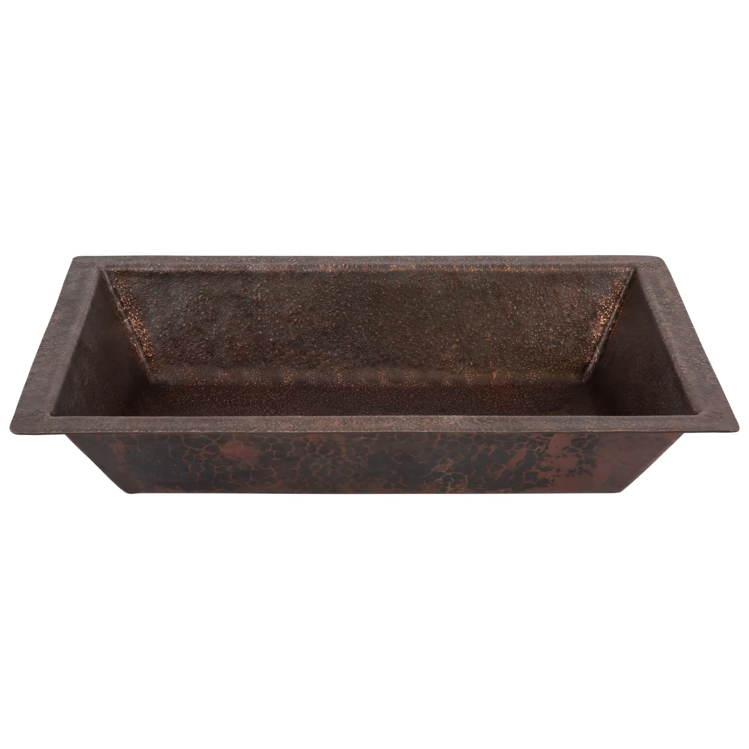 22" x 14" Heavy Gauge Copper Bathroom Sink